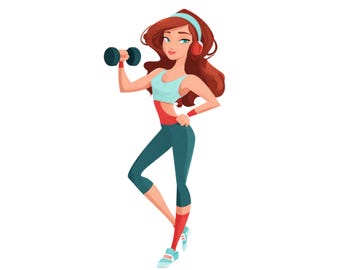 Gym Health png| kids gift |Health poster| social media flyer| heart| planner stickers| transparent PNG| digital|instant download|