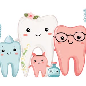 Tooth Health png| kids gift |Health poster| social media flyer| heart| planner stickers| transparent PNG| digital|instant download|