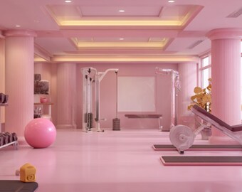 Pink Fitness health Background| gym background| coach back ground| photo overlays| backdrops| photography| health poster