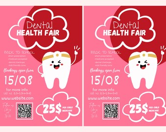 Pediatrician Health FLYER CANVA| A4 Flyer template |health poster| editable |diy| Pediatrician Health Fair flyer|digital| instant download