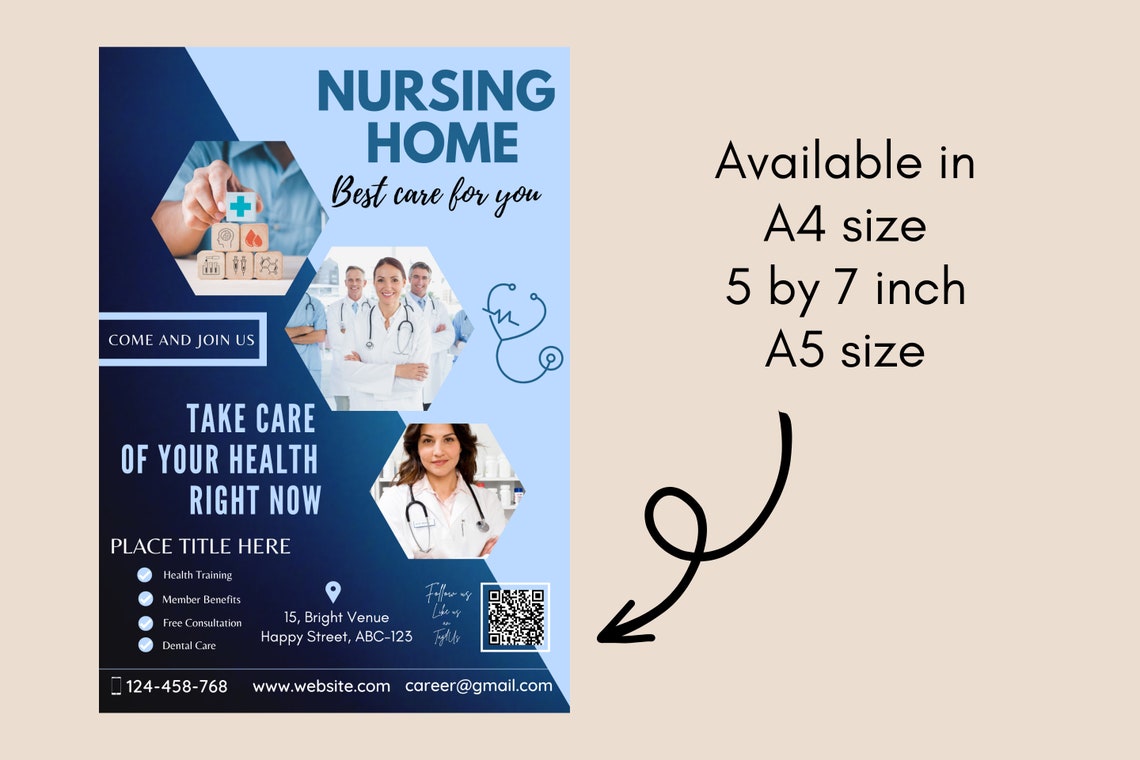 Health Editable Frame Editable Health FLYER CANVA| A4 Flyer Template |health Poster|editable ...