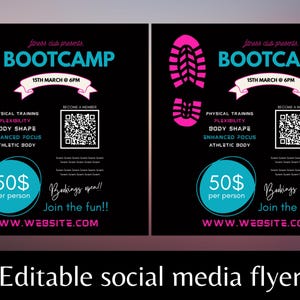 Fitness flyer Canva | Instagram banner template|weight loss flyer template|Fitness flyer canva|social media flyer|digital