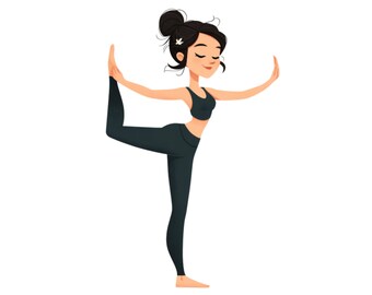 Yoga Health png| kids gift |Health poster| social media flyer| heart| planner stickers| transparent PNG| digital|instant download|