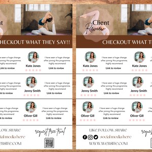 FITNESS FLYER Canva| A4 Flyer Vorlage | Testimonial Flyer Vorlage | Fitness Flyer zum Ausdrucken | Flyer Vorlage|digital
