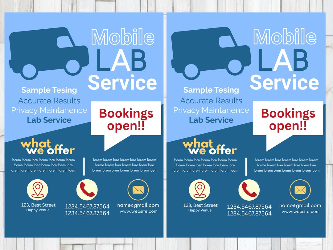 Lab Walk In Flyer Lab Health FLYER CANVA| A4 Flyer Template |health Poster| Editable ...