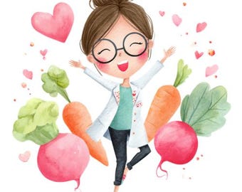 Dietician Health png| kids gift |Health poster| social media flyer| heart| planner stickers| transparent PNG| digital|instant download|