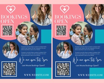 Medical Health FLYER CANVA| A4 Flyer template |health poster| editable flyer |diy flyer| Medical flyer|digital| clinic| instant download
