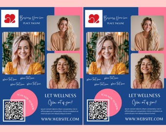 Wellness Health FLYER CANVA| A4 Flyer template |health poster| editable flyer |diy | Health Wellness flyer|digital| clinic| instant download