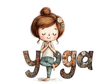 yoga cute | Fitness png| Health poster| social media flyer| heart| planner stickers| transparent PNG| digital|instant download|