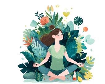 Wellness Health png| kids gift |Health poster| social media flyer| heart| planner stickers| transparent PNG| digital|instant download|