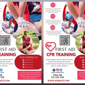 Cpr Gesundheit Flyer|Canva Erste Hilfe Flyer|Gesundheit Poster| bearbeitbar | Coach |Flieger zum Selbermachen| Krankenschwester|digital| Klinische Vorlagen | sofort download