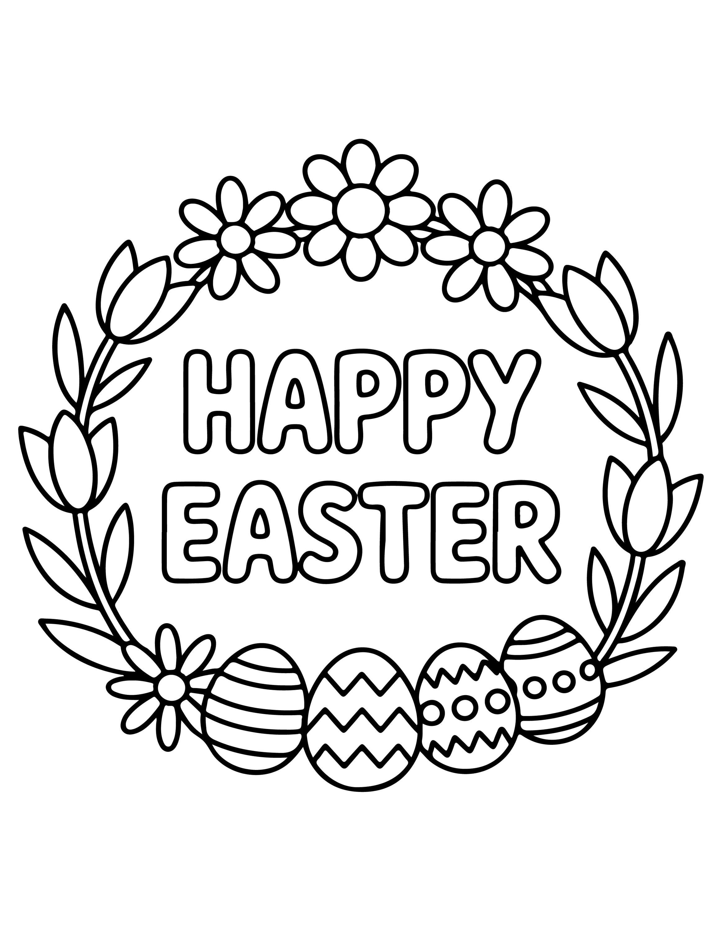 Easter Coloring Book for Kids - Digital - Etsy