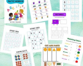 Preschool Practice Workbook: Kids Learning Activities