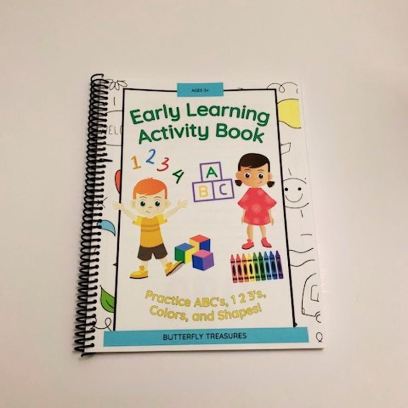 Early Learning Activity Book, Preschool Busy Book, Busy Book, Workbook, Kids Activities, Toddler Activities, Kids