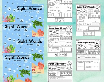 Sight Words Workbook: Pre-K - 3rd Grade Activity Book