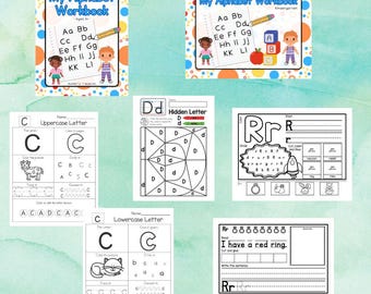 Alphabet Workbook: Kids Learning Activities Book