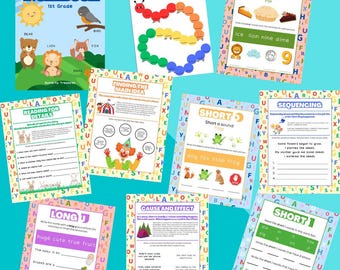 1st Grade Reading Workbook: Vowels, Consonants, Comprehension