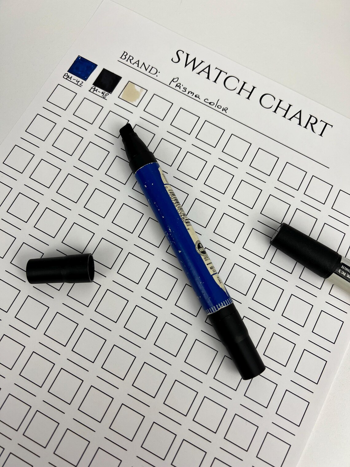 Marker Color Chart Printable | 120 Shades Template | Alcohol Marker ...