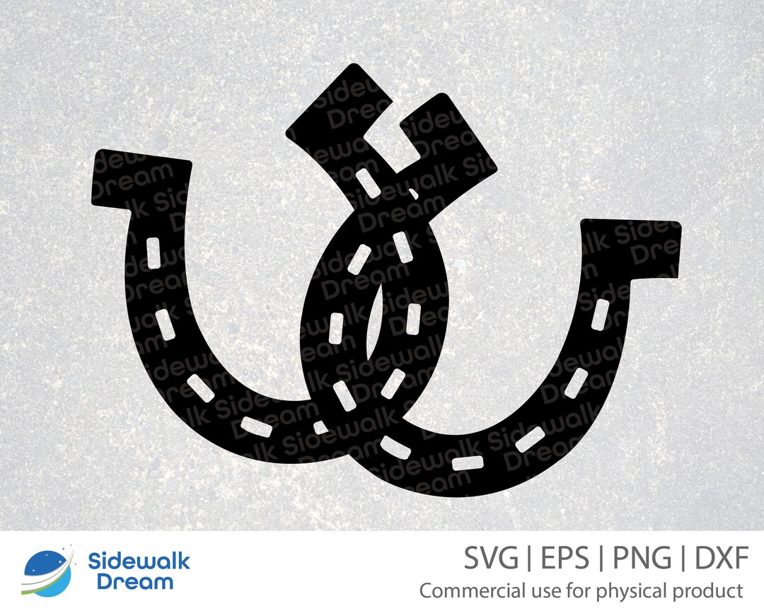 Double Horseshoe Svg Horseshoe Svg Two Horseshoes Svg Double Horseshoes