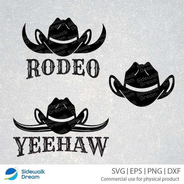 Cowboy Hat Bundle svg – Bull horns svg – Cowboy svg – Long horns svg – Cowboy Horns svg – Rodeo svg – Bull Horn and Hat svg – Yeehaw svg