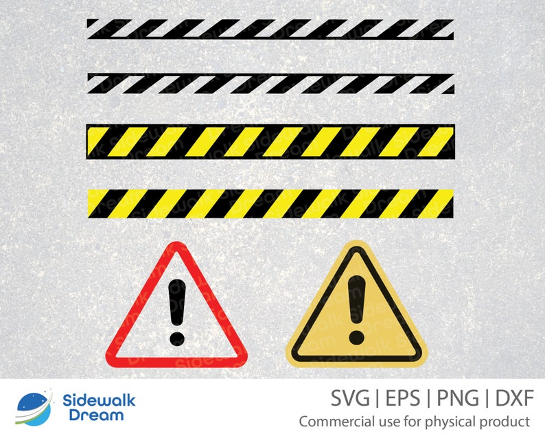 Caution Bundle Svg Caution Sign Svg Caution Tape Svg | Etsy