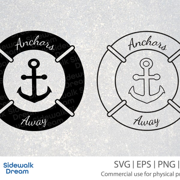 Buoy Bundle – Buoy svg – Anchors Away svg – Nautical Buoy svg – Swim Ring svg – Life Preserver svg – Anchor and Buoy – Anchor svg