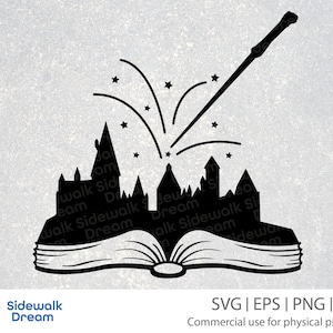 Wizard book svg – Magic Wand svg – Castle Skyline svg – Wizard Wand svg – Magic Book svg – Wizard School svg – Wizard School Skyline svg