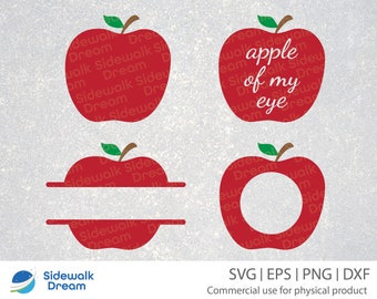 Apple svg – Apple Monogram svg – Apple of my eye svg – Teacher Apple svg – Teacher Apple Bundle svg – School Apple svg – Teacher svg