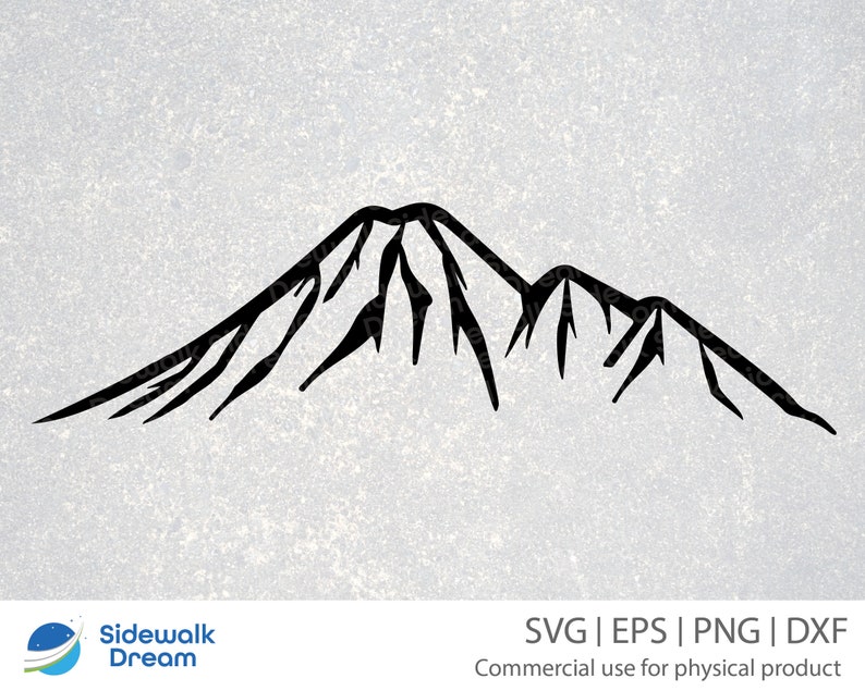 Mt Rainier Svg Mount Rainier Svg Mount Rainier SVG Outline - Etsy Denmark