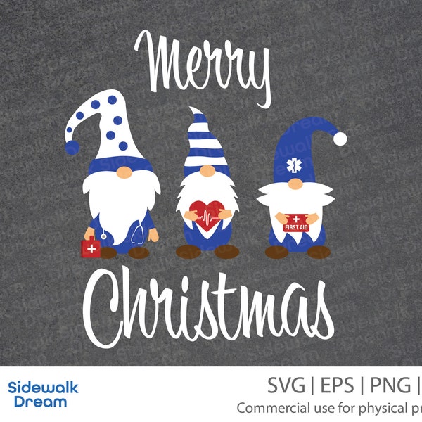 EMS Christmas Gnomes svg – EMS Gnomes – EMT Gnomes svg – emt Christmas Gnomes – Doctor Gnomes svg – Christmas Gnomes svg – Medical Gnomes