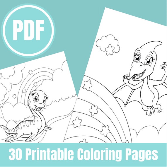 Dinosaur Coloring Pages  30 Printable Coloring Pages