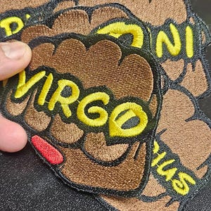 Prideful Patchez, Zodiac Signs Iron on Patch, Sew On Patch, Embroidered Patch, Crafting, Crafts, For Jackets, Hoodies, Denim