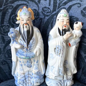 Oriental ceramic figurines(Set of 2)