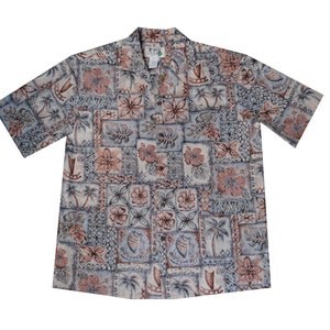 Samoan Tapa Hawaiian Shirts 100% Cotton Handmade in Hawaii -USA | Hawaiian Shirts for Men