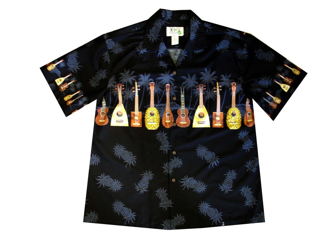 Ukulele Navy Hawaiian Shirt main image 1