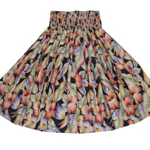 Hibiscus Paʻu Hula Skirt - Hawaiian Print 100% Cotton Handmade in Hawaii | Perfect Hula Dance & Hawaiian Gifts by KY&#39;S