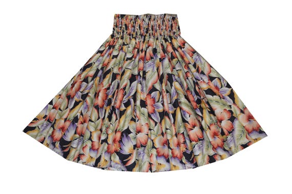 Hibiscus Paʻu Hula Skirt - Hawaiian Print 100% Cotton Handmade in Hawaii | Perfect Hula Dance & Hawaiian Gifts by KY'S
