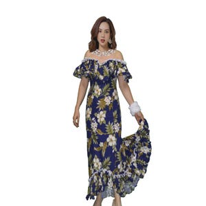 Hawaiian Tradition Muumuu Dress with Hibiscus Print | Party & Wedding Matching Shirt Dress | Handmade Gift from Hawaii, USA