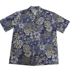 Vintage Monstera Hawaiian Shirt – 100% Cotton Handmade in Hawaii – USA| Authentic Hawaiian Style | Perfect Men’s Holiday Gift