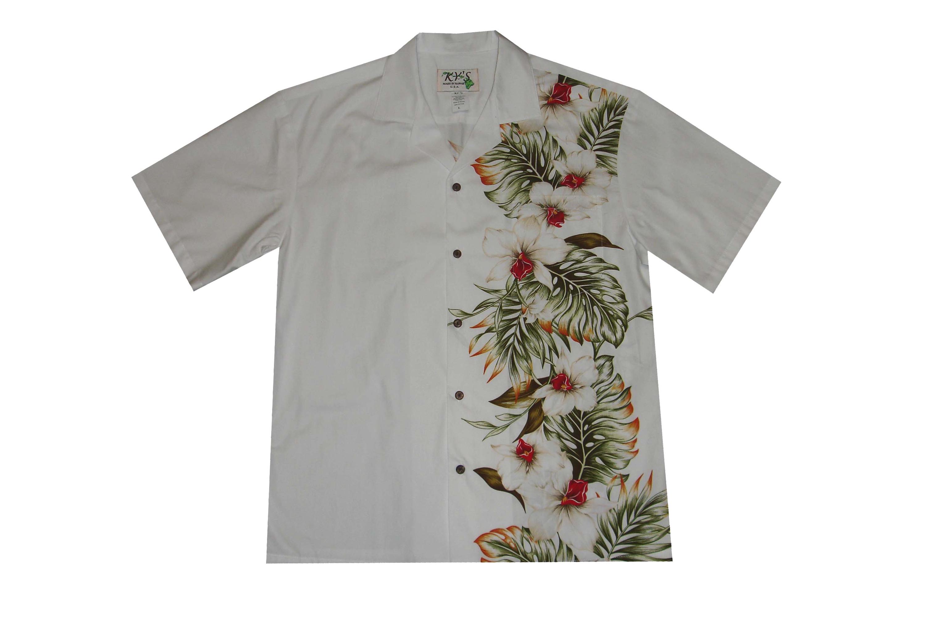 Ky's Original - Camisa Hawaiana De Manga Corta Para Hombre, Con Bolsillo Frontal, Estampado Hawaiano, Flor De Color Marrón Dorado Flor Marrón Dorado. XL