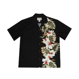Men's Hawaiian Cotton Shirt | Authentic Handmade in Hawaii | Orchid Exclusive Print | Ky's Hawaiian Shirts | Resort Wear | Groomsmen's Gift