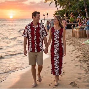 matching men's shirt and women's dress Matching Hawaiian Shirts and Dresses  AlohaFunWear.com