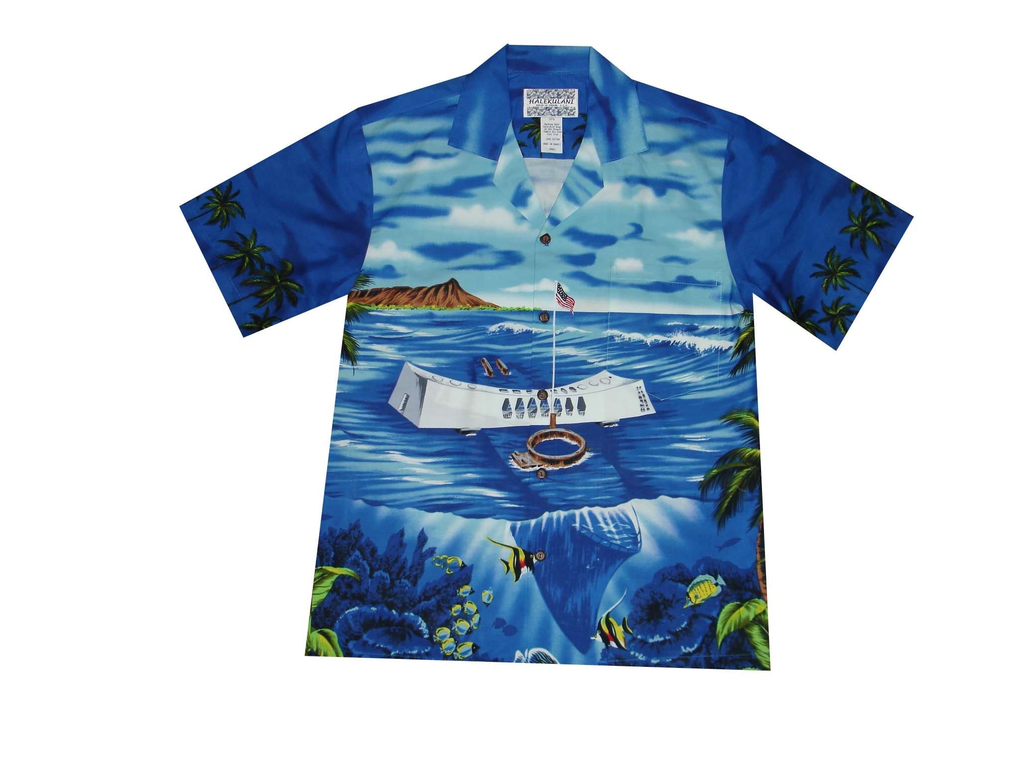 Pearl Harbor Hawaiian Shirt Made in Hawaii U.S.A Hawaiian Shirts 