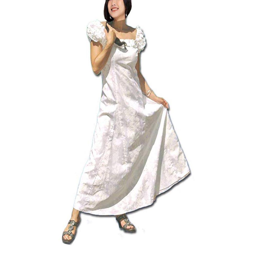 Modal Muumuu Dress Handmade Hawaiian Wedding Bridesmaid Dress