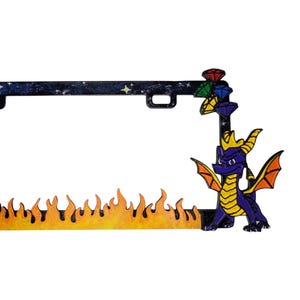 Hand Painted Spyro Novelty License Plate Frame