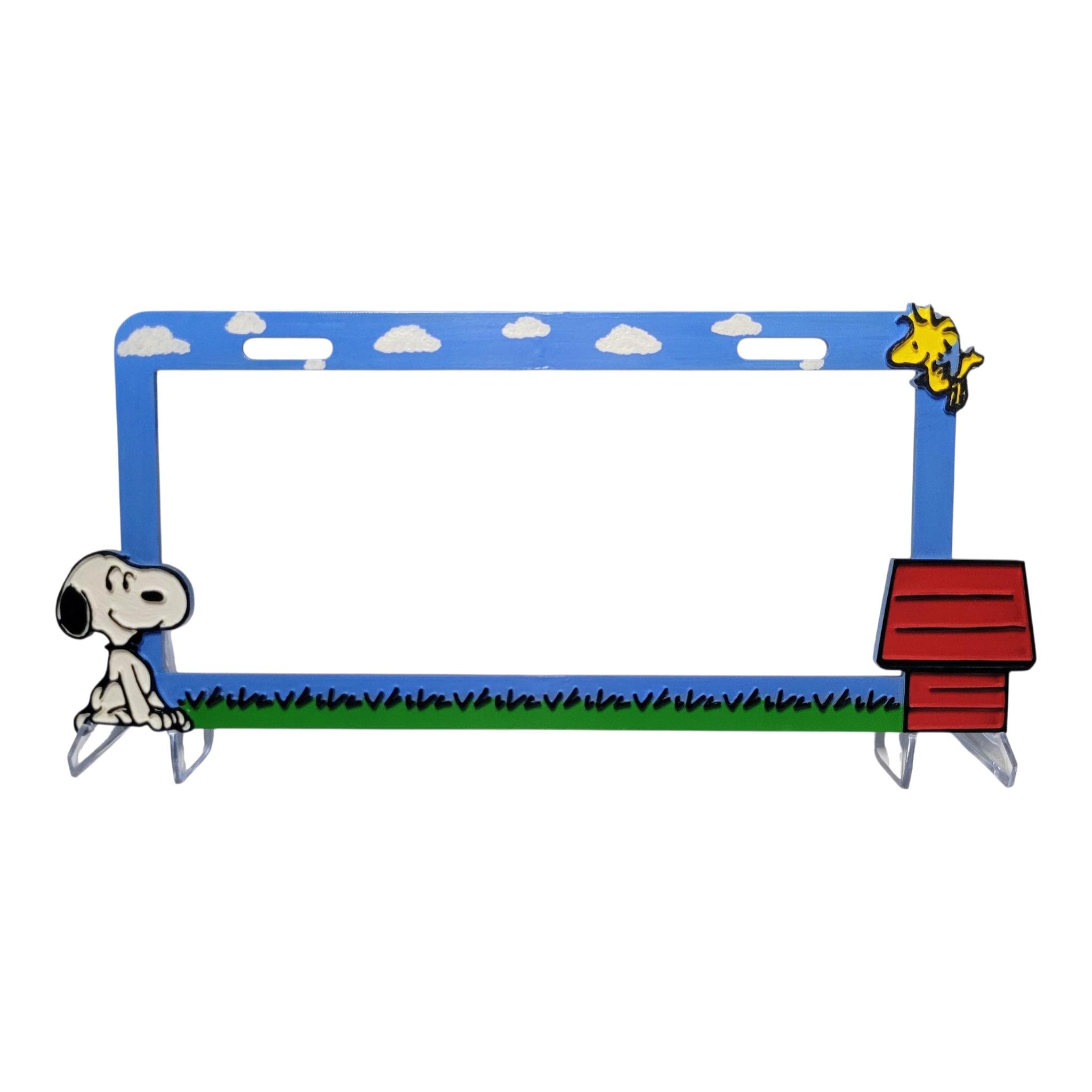 Hand Painted Snoopy Novelty License Plate Frame - Etsy Israel