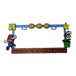 Op Super Mario geïnspireerde nieuwigheid nummerplaatlijst