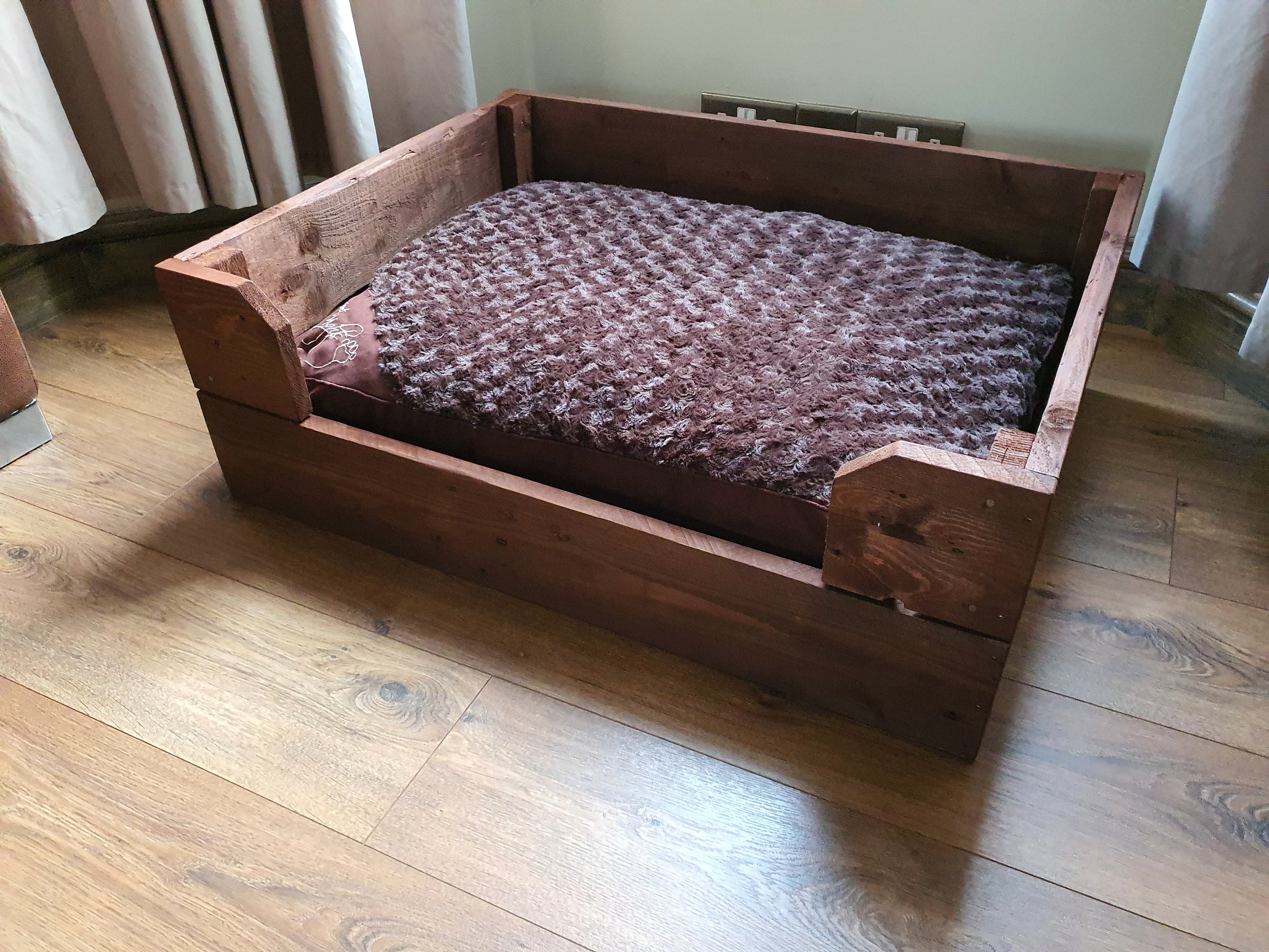 Photo inspiration: Wooden Dog Beds With Crates Amazon Reference: Large Hand Made Wooden Dog Bed Crate