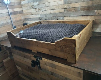 Extra Large Hand Made Wooden Dog Bed Crate