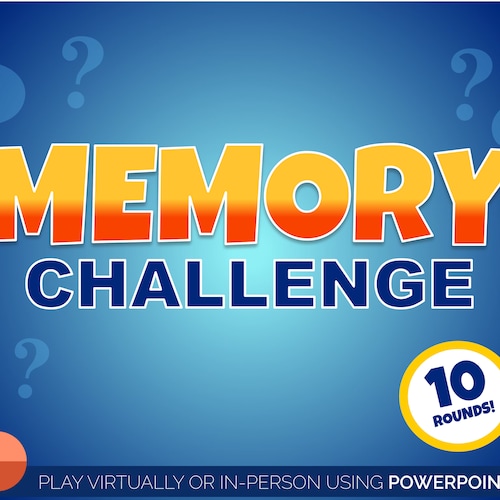 Picture Memory Game Powerpoint Games for Zoom Party Games Etsy